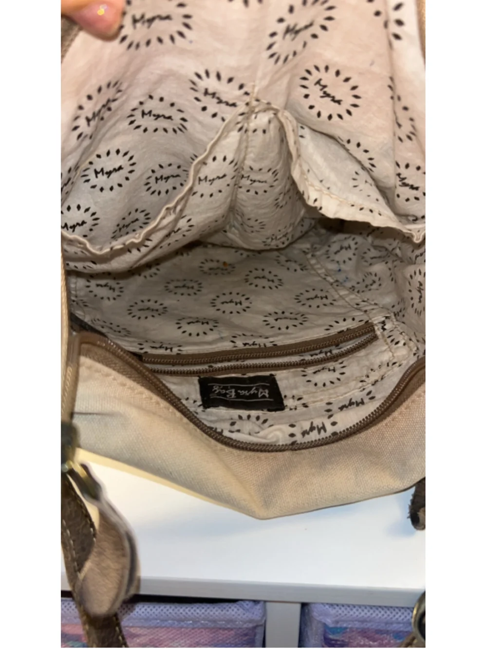 Women's Myra Bag Canvas Crossbody Bag One Size Beige Brown